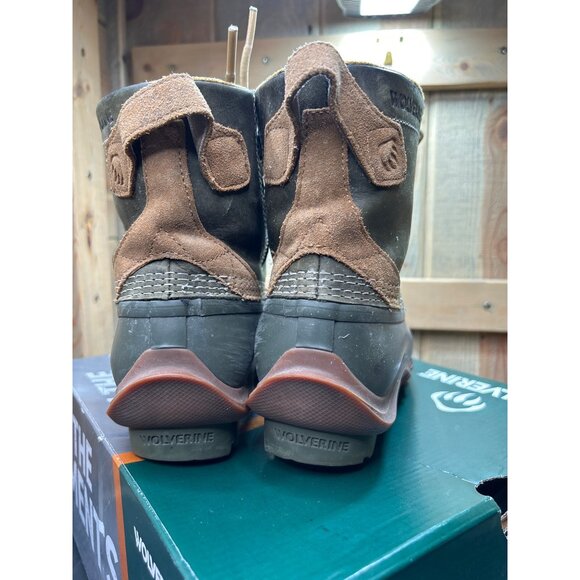 Wolverine Womens Torrent Waterproof Olive Duck Boots Size 9 M - Picture 6 of 10